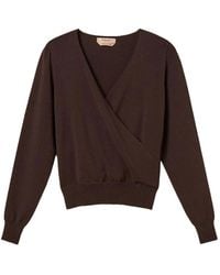 Twinset - Viscose-Blend Crossover Jumper - Lyst