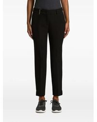 Peserico - Logo-Plaque Slim-Fit Trousers - Lyst