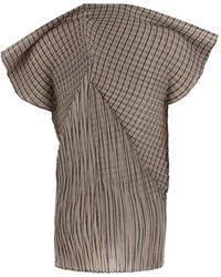 Issey Miyake Obscure Pleats Top in Pink | Lyst