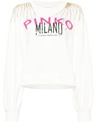 Pinko - Sweatshirt mit Logo - Lyst