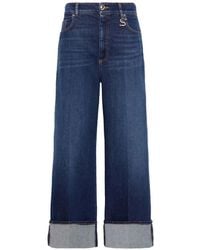 Sportmax - Dufo Turn-Up Wide-Leg Jeans - Lyst