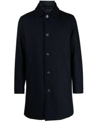 Herno - Single-Breasted Layered Coat - Lyst