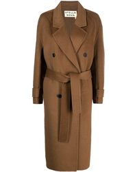 Stella Nova - Double-breasted Knitted Coat - Lyst