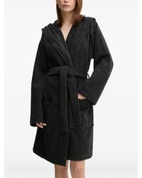 adidas - Hooded Belted Bathrobe - Lyst