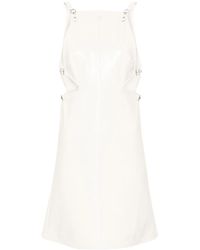 Courreges - Robe Courte Slash Buckle À Design Sans Manches - Lyst