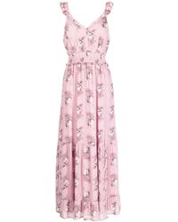 PAIGE - Pacifica Floral-print Maxi Dress - Lyst