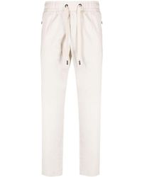 Dolce & Gabbana - Logo-plaque Tapered-leg Trousers - Lyst
