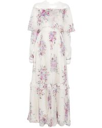 Raquel Diniz - Marisol Floral-Print Ruffled Maxi Dress - Lyst