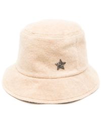 Lorena Antoniazzi - Star-patch Fleece Bucket Hat - Lyst