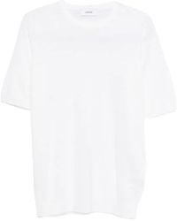 Lardini - Short-Sleeve Knitted T-Shirt - Lyst