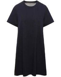 Sacai - Paisley-Print Paneled Mini Dress - Lyst