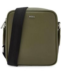 BOSS - Northon Logo-Plaque Messenger Bag - Lyst