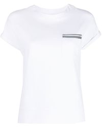 Eleventy - Round-neck Cotton T-shirt - Lyst