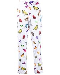 Palm Angels Спортивные Брюки С Принтом - Белый