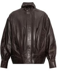 Arma - Paulo High-Neck Leather Jacket - Lyst