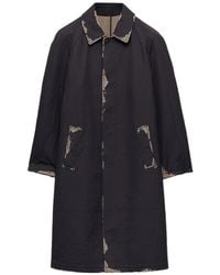 Prada - Bonded Devoré Cotton Coat - Lyst