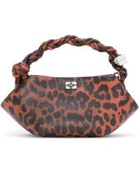 Ganni - Bou Leopard-Print Mini Bag - Lyst