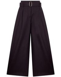 Moorer - Noaswo Belted Wide-Leg Palazzo Pants - Lyst