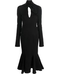 The Attico - Vestido midi Isabel con espalda abierta - Lyst