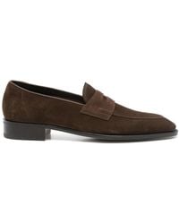 John Lobb - Suède Loafers - Lyst