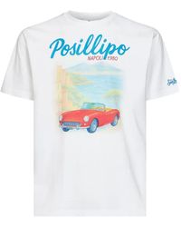 MC2 Saint Barth - Graphic-Print Cotton T-Shirt - Lyst