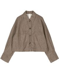 Forme D'expression - Mélange-Effect Drop-Shoulder Jacket - Lyst