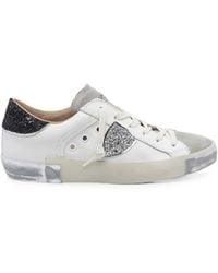 Philippe Model - Prsx Glitter-Detail Sneakers - Lyst