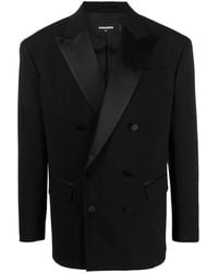 DSquared² - Double-Breasted Silk-Lapels Blazer - Lyst
