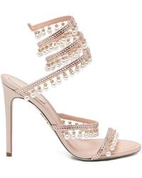 Rene Caovilla - 110Mm Crystal-Embellished Heeled Sandals - Lyst
