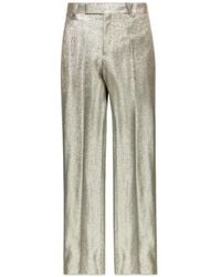 Versace - Viscose-Lurex Formal Trousers - Lyst