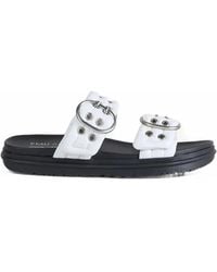 EMU - Bondi Buckle 2.0 Eyelet-Embellished Slides - Lyst