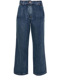 Aspesi - Mid-rise Wide-leg Jeans - Lyst