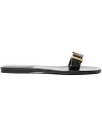 KHAITE - Manhattan Buckled-Strap Flat Sandals - Lyst