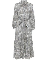 Weekend by Maxmara - Wkdoboli Floral-Print Midi Shirt Dress - Lyst