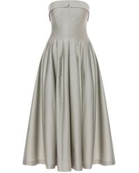 Alberta Ferretti - Wool-Silk Dress - Lyst
