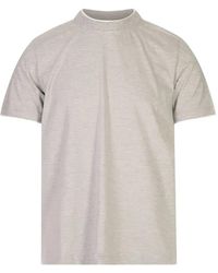 Peserico - Contrast-Trim Short-Sleeved T-Shirt - Lyst
