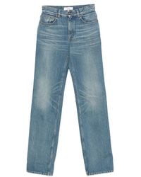 Chloé - Jean À Patch Logo Et Poches - Lyst