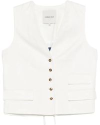 Herskind - Samos Button-Up Waistcoat - Lyst