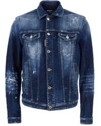 DSquared² - Dan ペイント デニムジャケット - Lyst