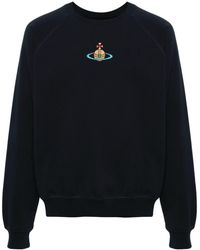 Vivienne Westwood - Orb-embroidered Cotton Sweatshirt - Lyst