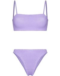 Hunza G - + Net Sustain Gigi Seersucker Bikini - Lyst
