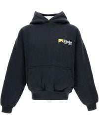 Rhude - Sweater Met Capuchon En Geribbelde Afwerking - Lyst