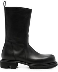 Rick Owens Side Zip Boot in Black for Men | Lyst