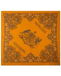 Stetson - Logo-Print Paisley-Pattern Scarf - Lyst
