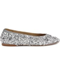 Rabanne - Sequin-Embellished Ballet Flats - Lyst