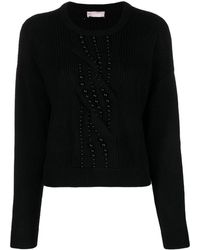 Liu Jo - Round-neck Knitted Top - Lyst