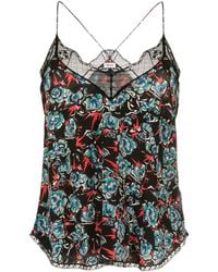 Zadig & Voltaire - Christy Floral-print Silk Camisole - Lyst