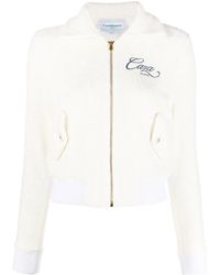 CASABLANCA - Embroidered-Logo Zip-Fastening Jacket - Lyst