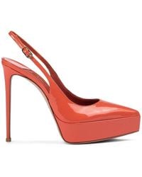 Le Silla - Uma Slingback Heeled Sandals - Lyst