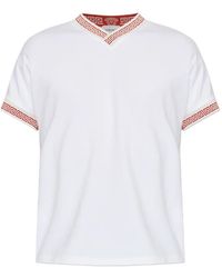 Versace - V-Neck T-Shirt - Lyst